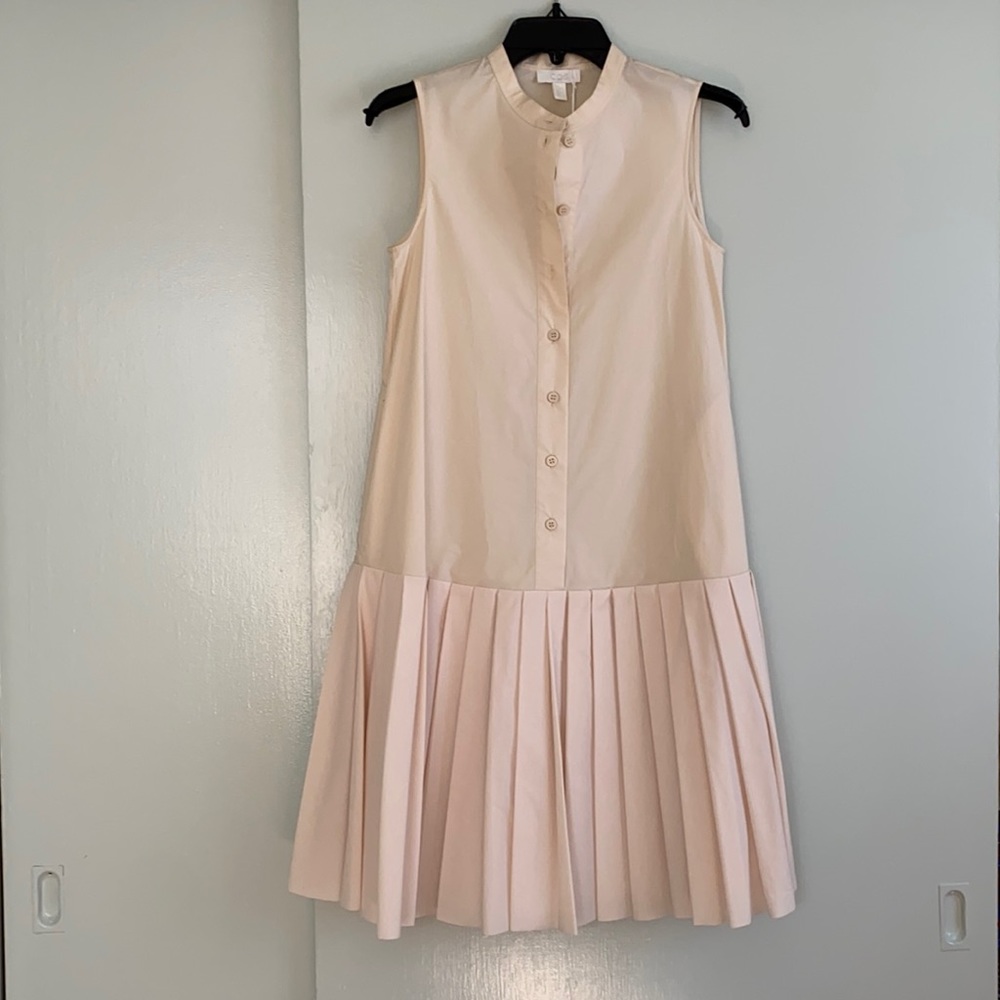 COS pleated beige dress - NWT - size 2